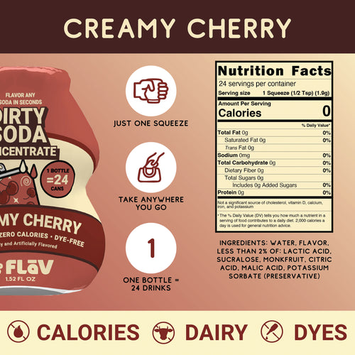 Creamy Cherry Dirty Soda Concentrate